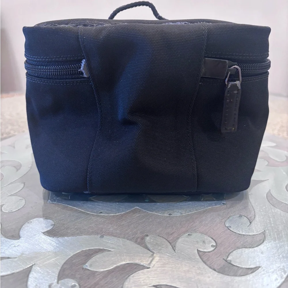 Authentic Gucci Black canvas Toiletry Case with Top Handle